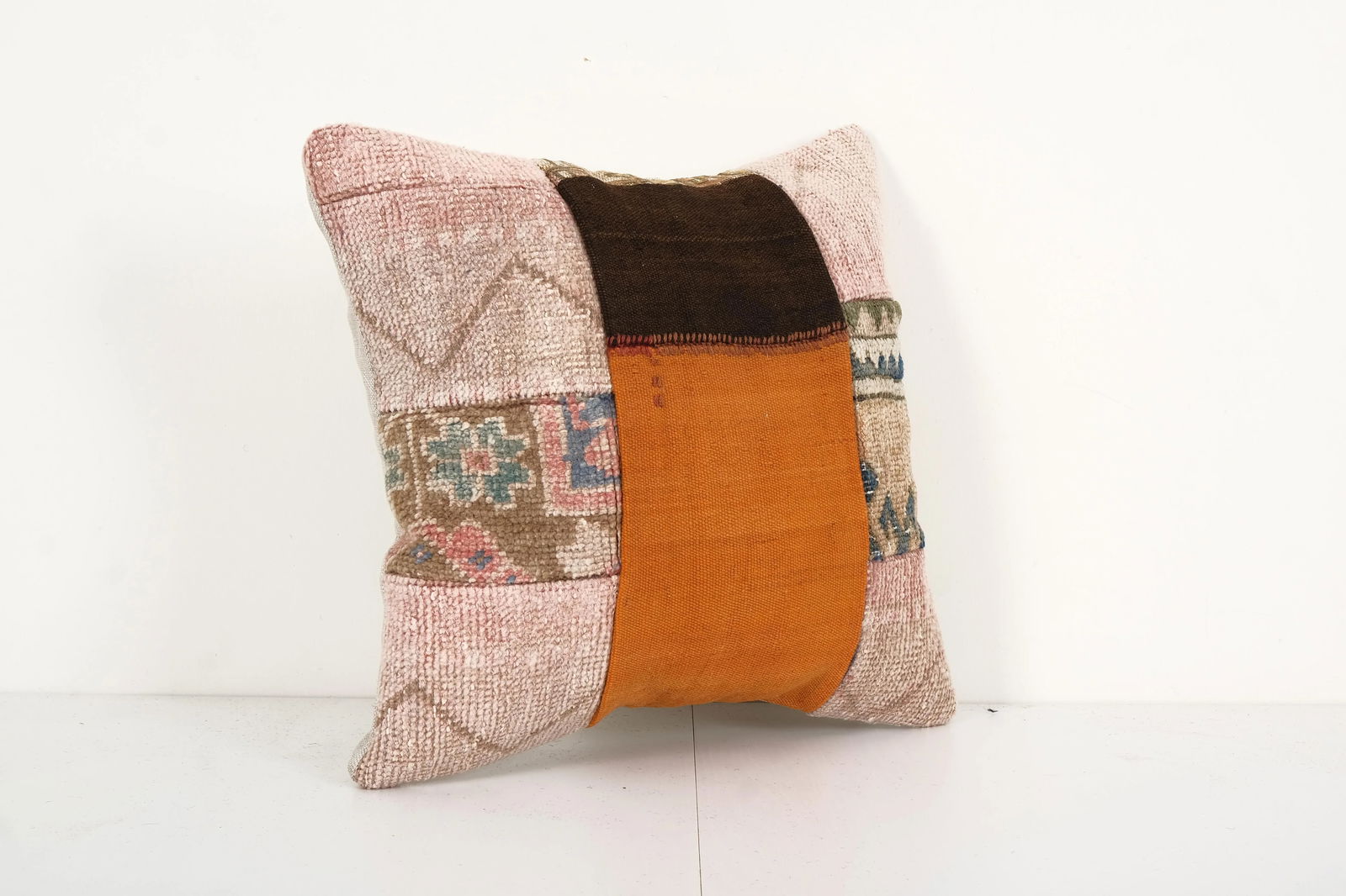 Turkish Patchwork Kilim Pillow Cover - 2