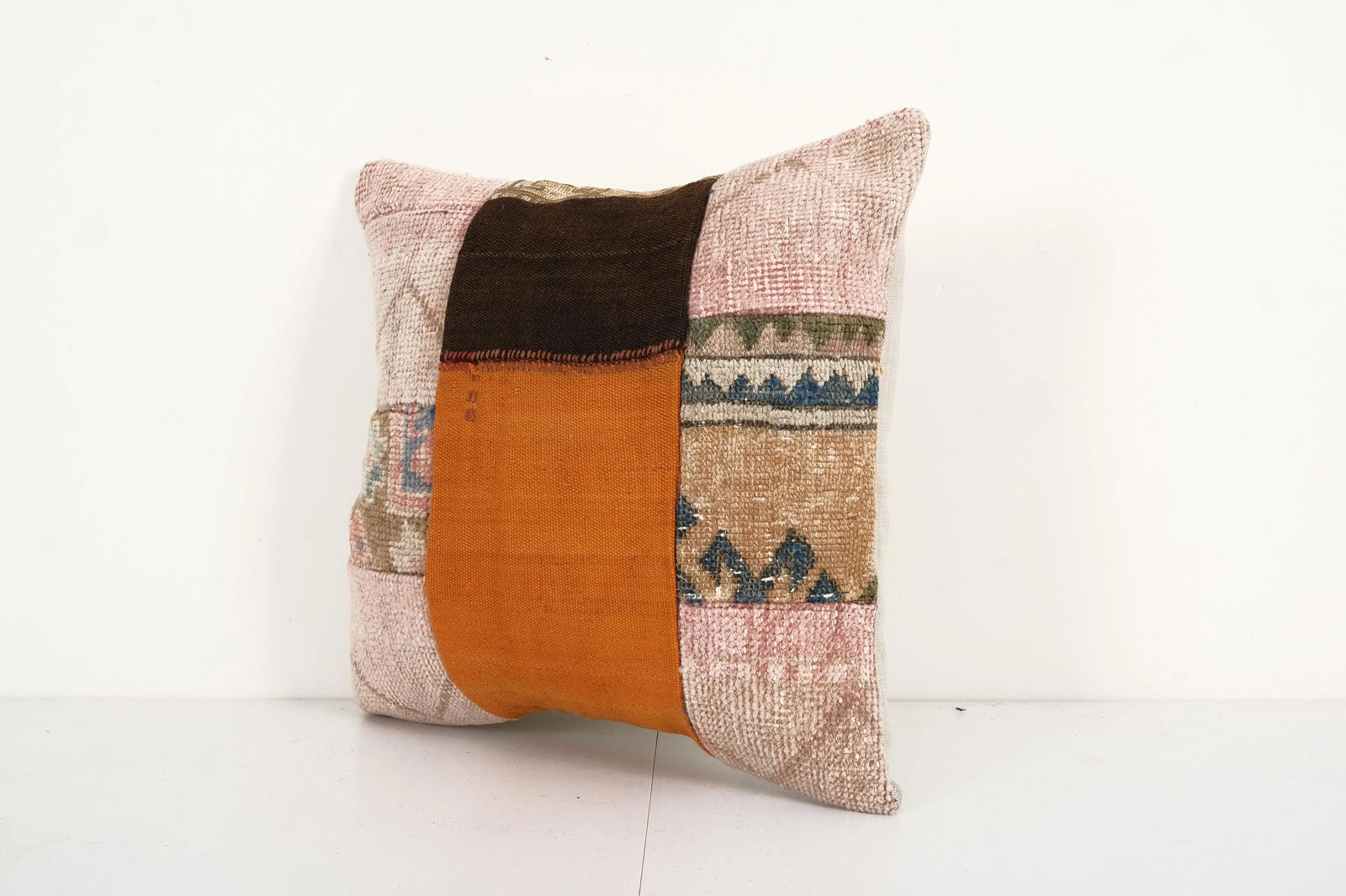 Turkish Patchwork Kilim Pillow Cover - 3