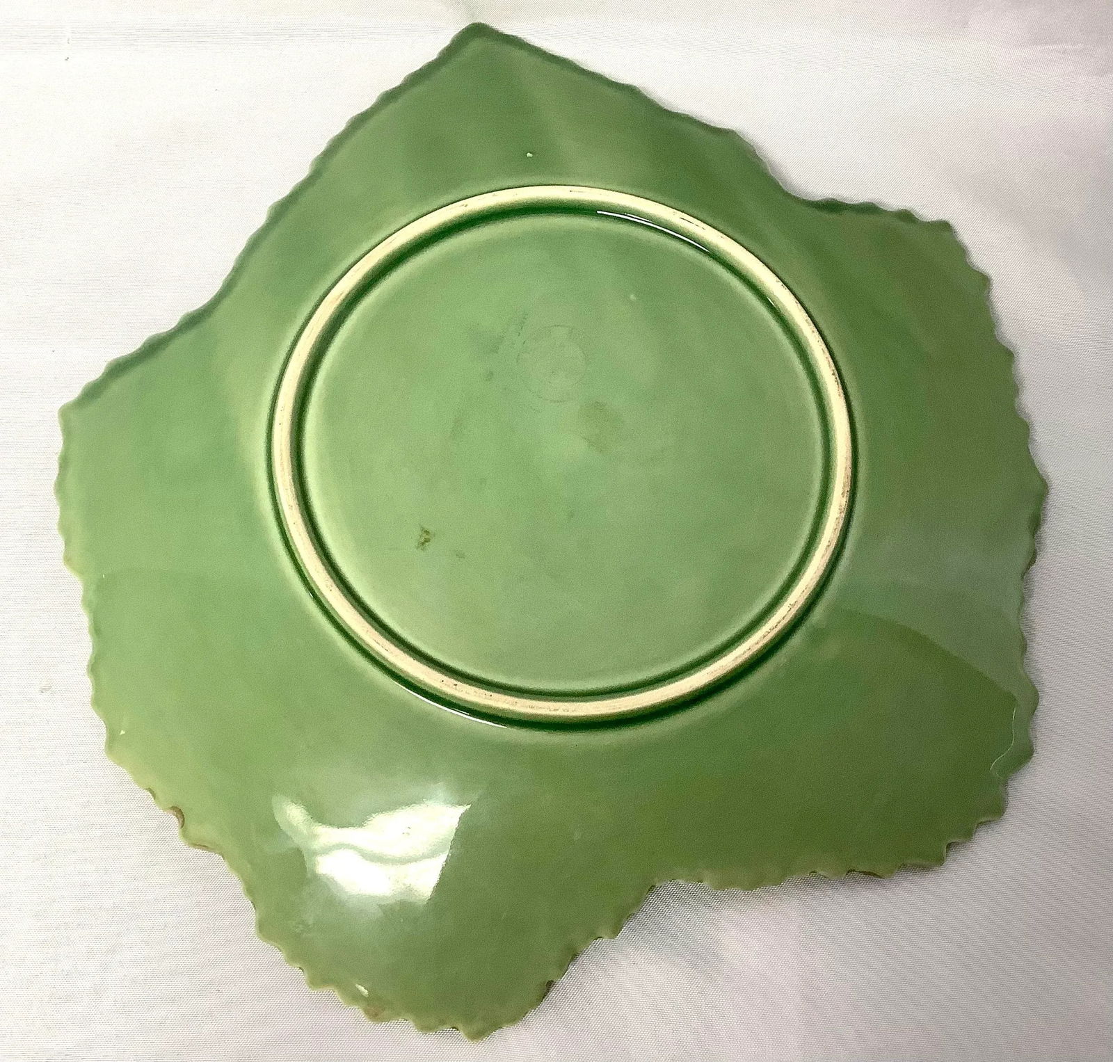 Vintage Bordallo Pinheiro Portugal Majolica Leaf Platter, Autumn Harvest - 4