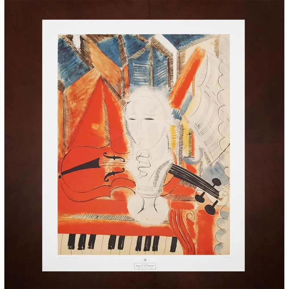 XL After Raoul Dufy, "Homage to Mozart" First Edition Offset Lithograph - 10