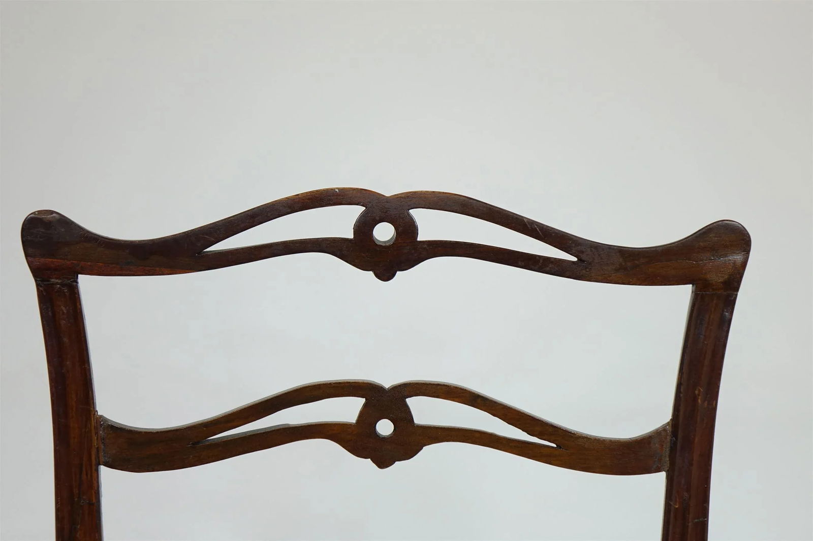 19th Century Single Cushion Chair With Elaborate Woodwork - 3