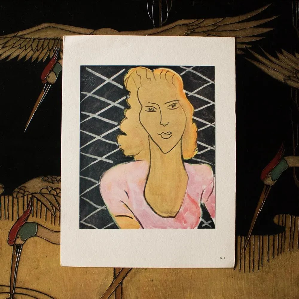 1946 After Henri Matisse "The Lady in Rose Corsage", First Edition Parisian Period Lithograph - 4