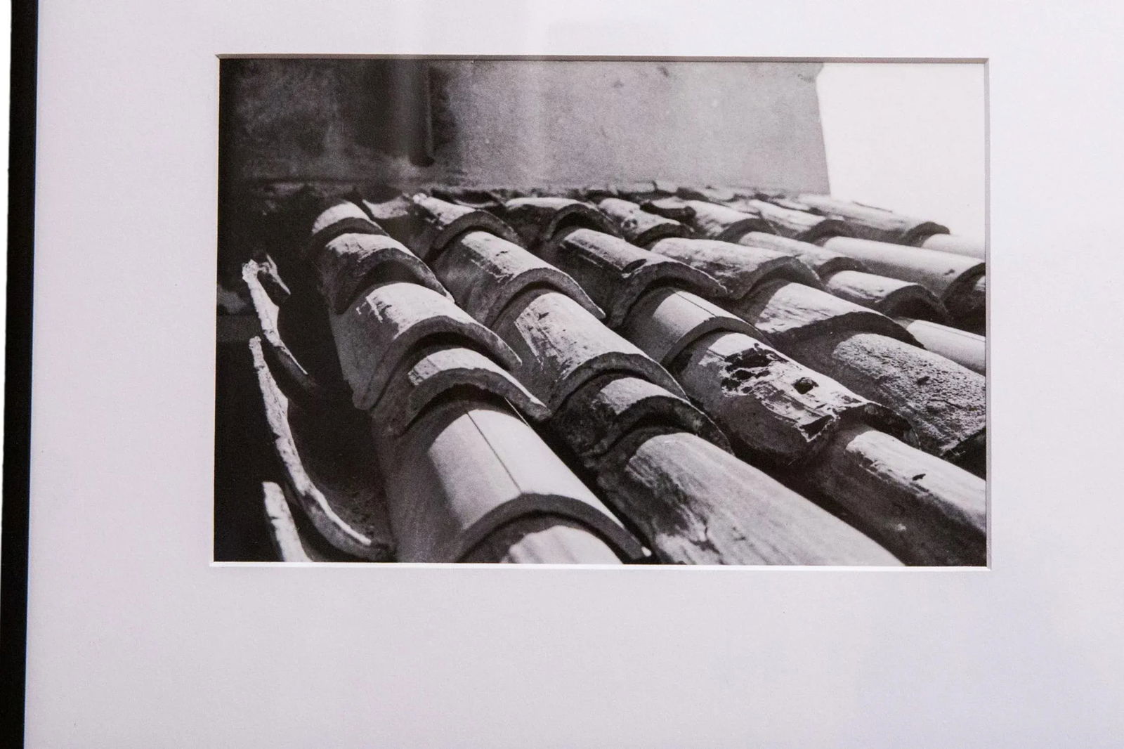 The Terracotta Framed Roof Black and White Photograph - 4