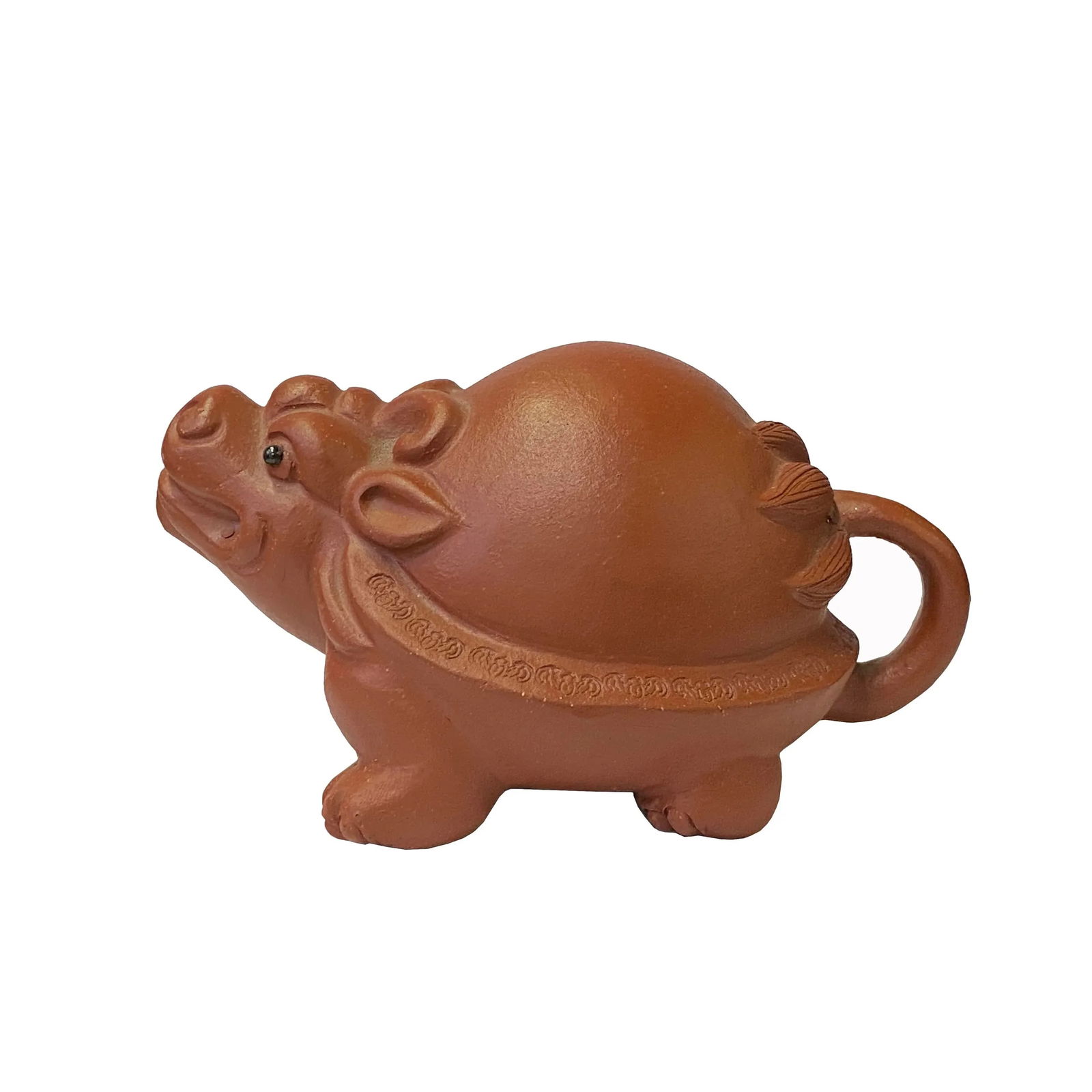 Oriental Dragon Turtle Small Ceramic Animal Figure Display Art - 4