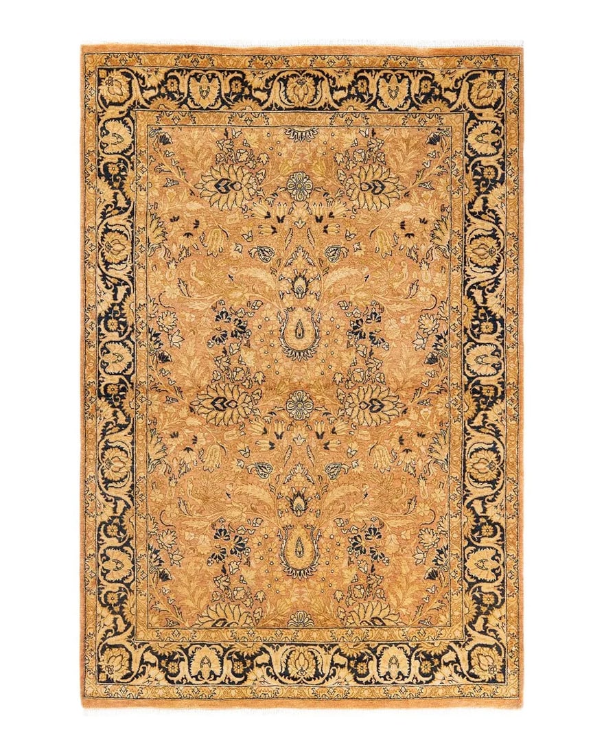 Mogul, One-of-a-Kind Hand-Knotted Area Rug in Beige, 4' 3" x 6' 2" - 8