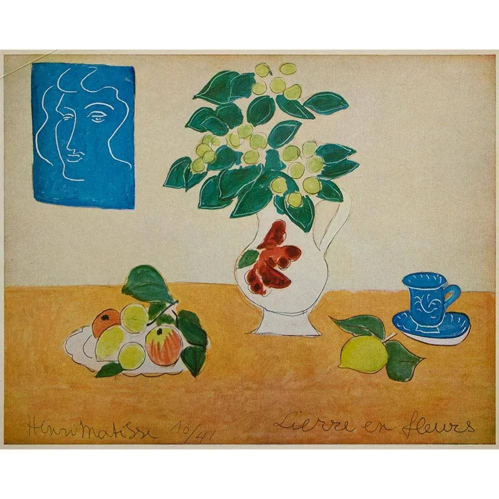 1940s After Henri Matisse "Flowering Ivy", Vintage Period Swiss Full-Color Print - 6