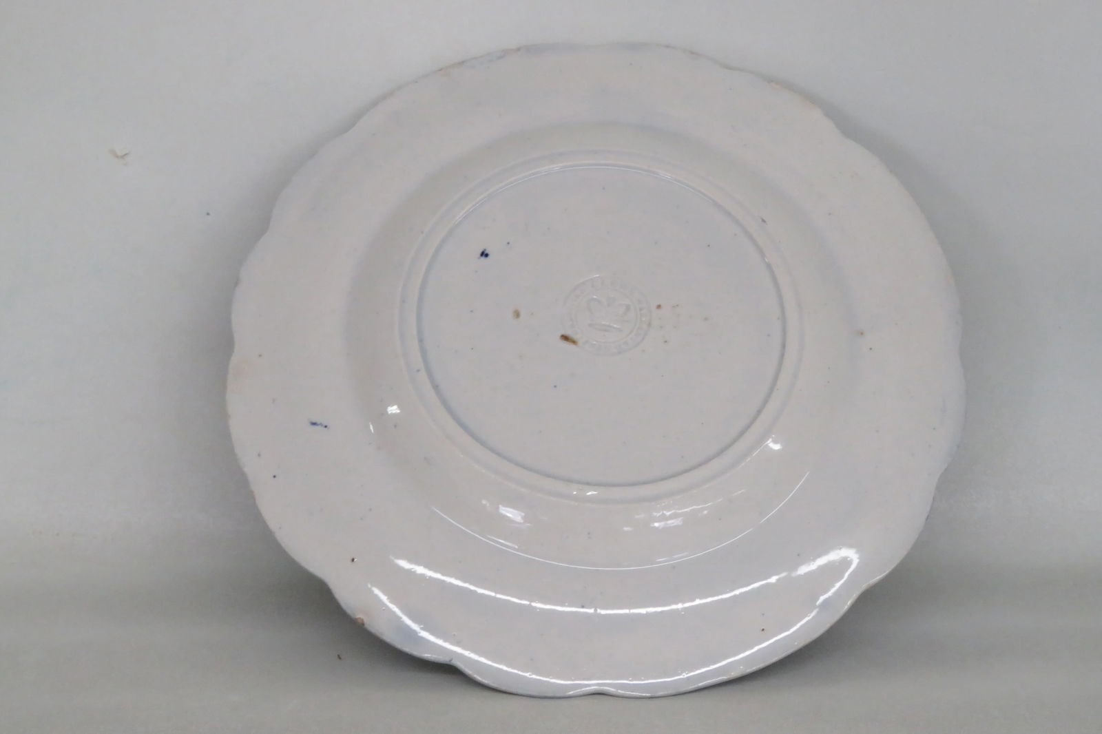 Historical Blue Staffordshire States Pattern Plate - 7