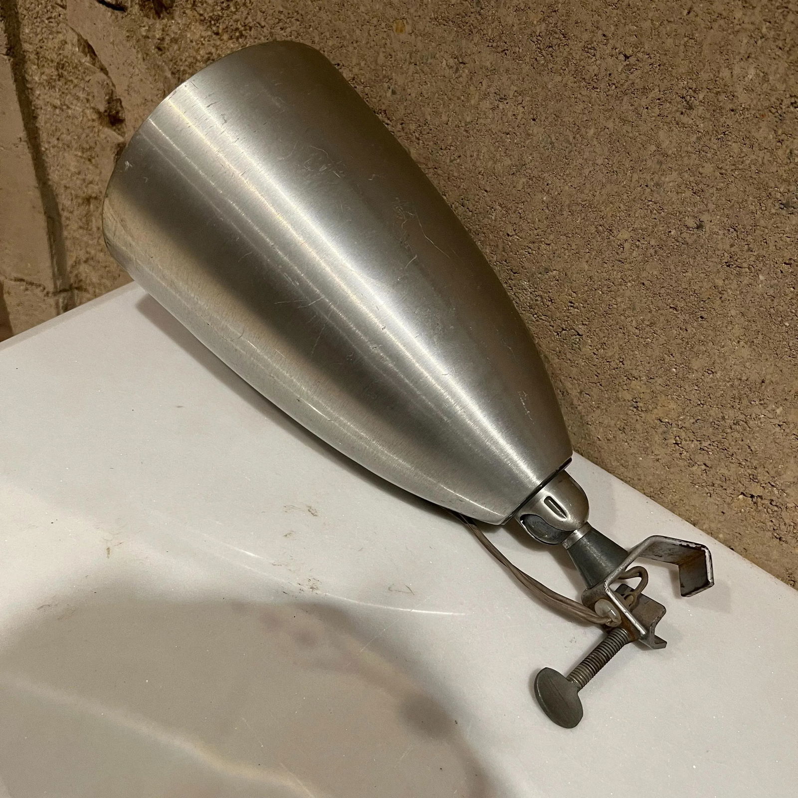 1960s Silver Task Light Desk Top Clamp Lamp - 6