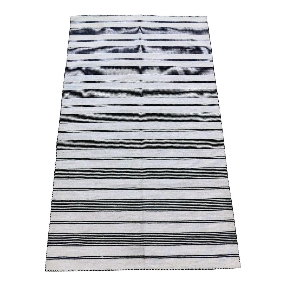 Vintage Handmade Navajo Style Kilim: Handmade flatwoven kilim in Navajo style. Wool. 5'x 8'3" Condition: Alterations: Original Condition Unaltered Imperfections: Some Imperfections Condition Notes: Overall in very good condition. 