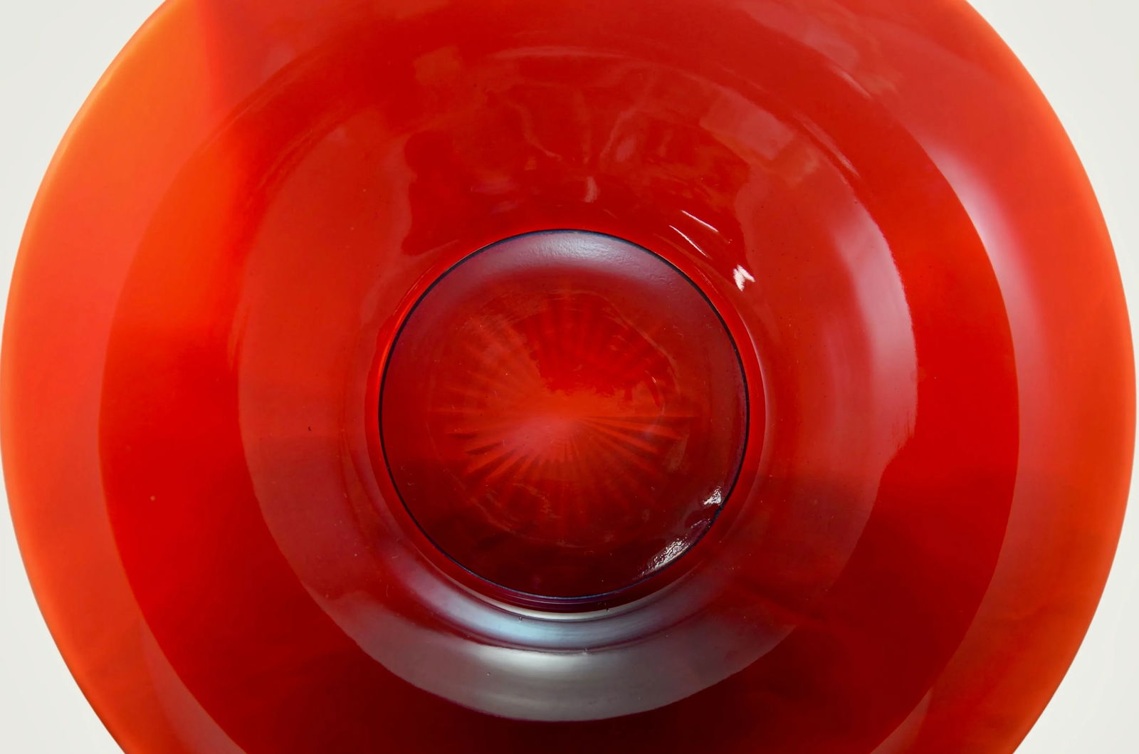 Ruby Red Glass 11" Bowl - 2