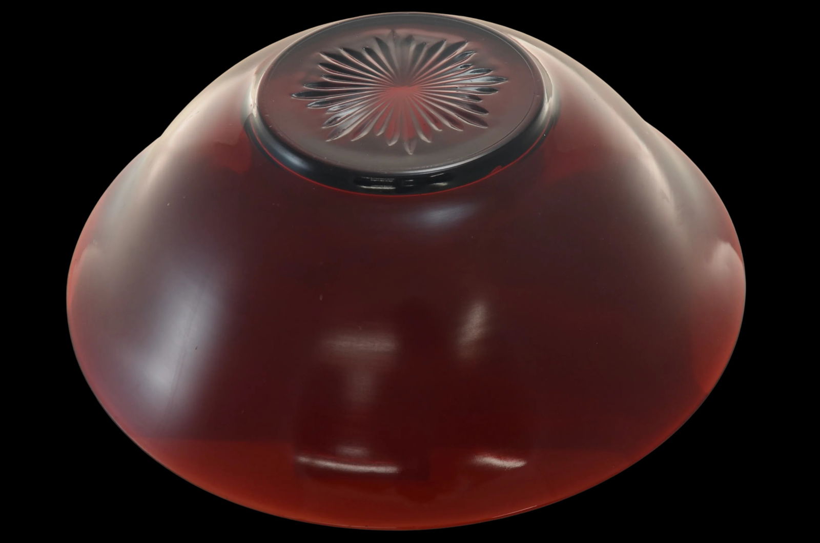 Ruby Red Glass 11" Bowl - 3