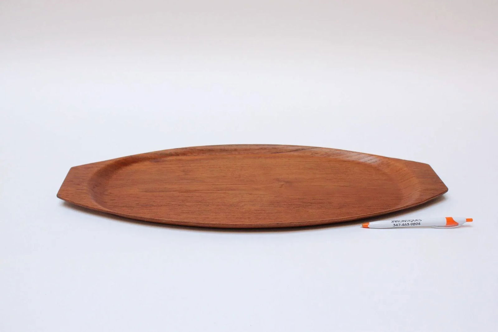 1960s Sculptural Swedish Modern Teak "Gondola" Tray by Tapio Wirkkala for Kalmar - 6