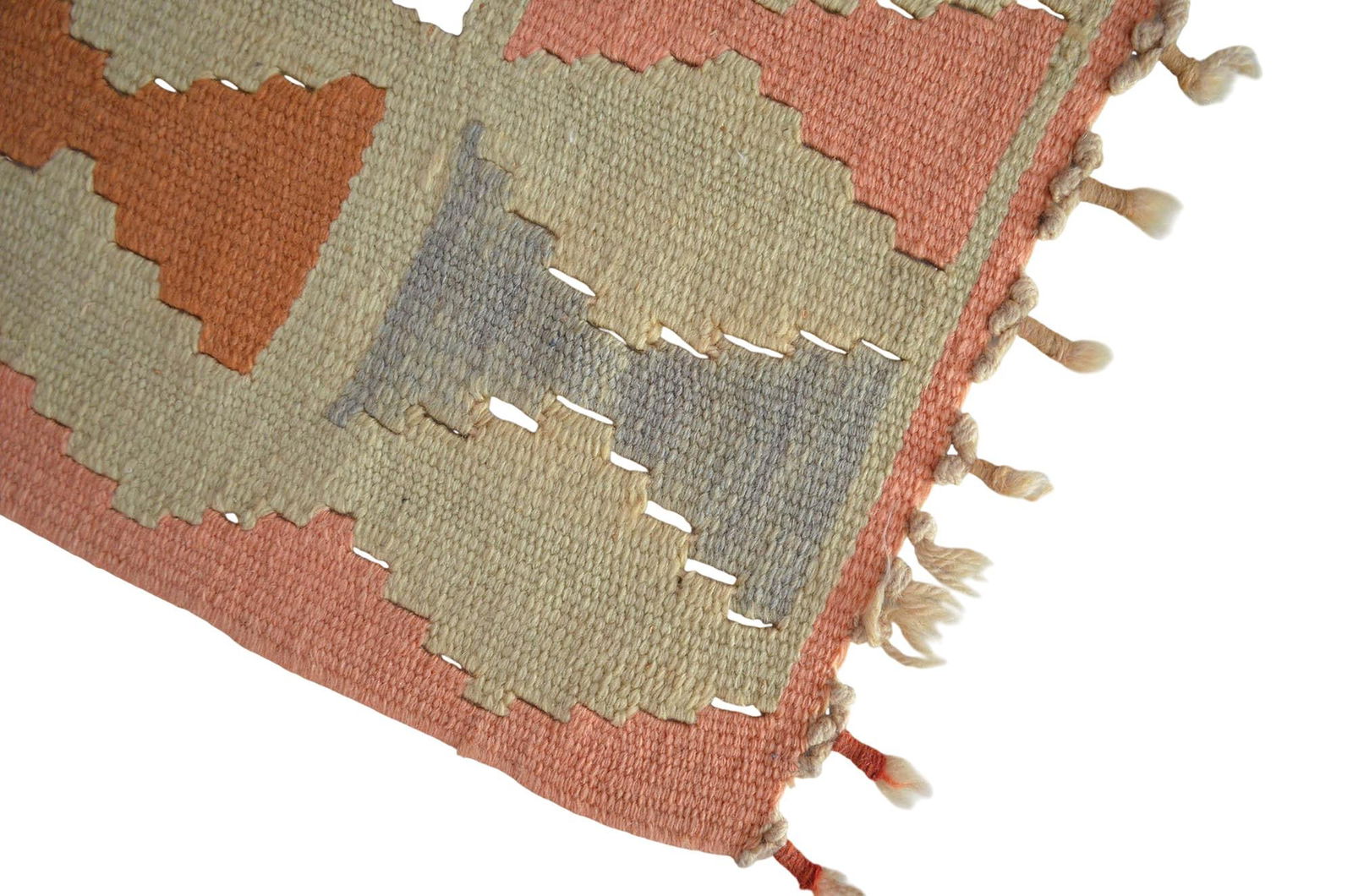 1980s Hand Woven Colorful Kilim Rug - 7