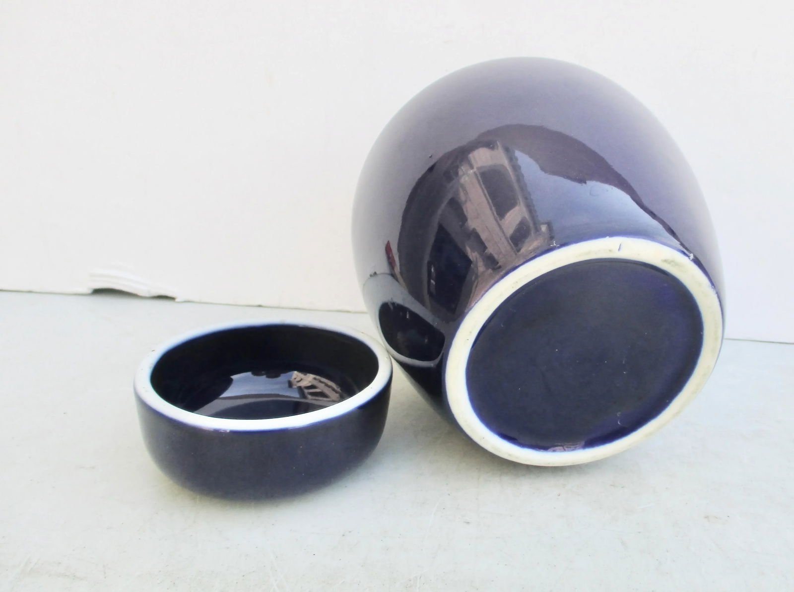 Dark Blue Ginger Jar - 4