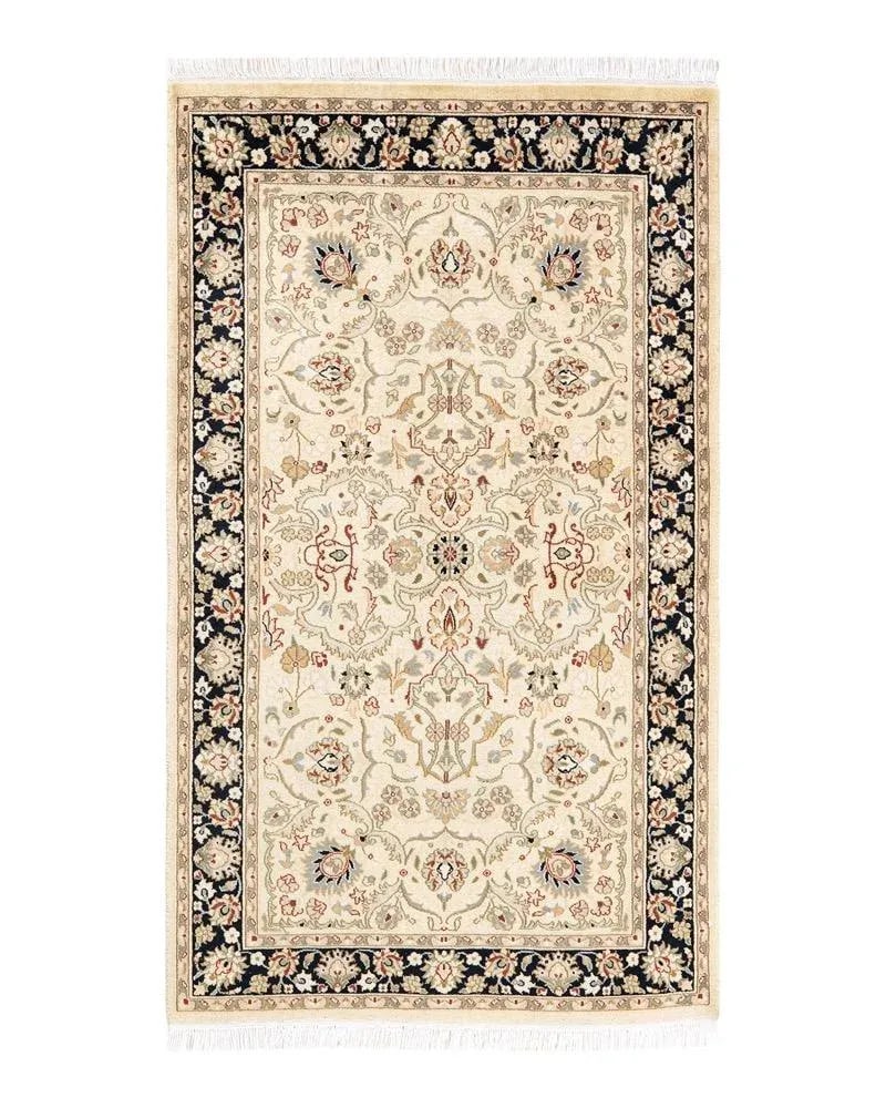 Mogul, One-of-a-Kind Hand-Knotted Area Rug in Beige, 3' 0" x 5' 0" - 8