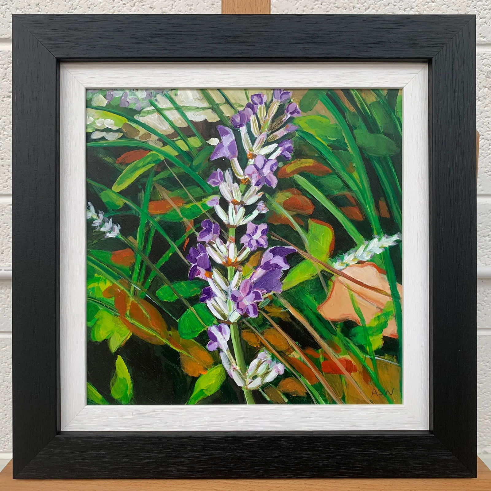 Wild Flowers in English Country Garden Colourful Painting by British Artist - 4