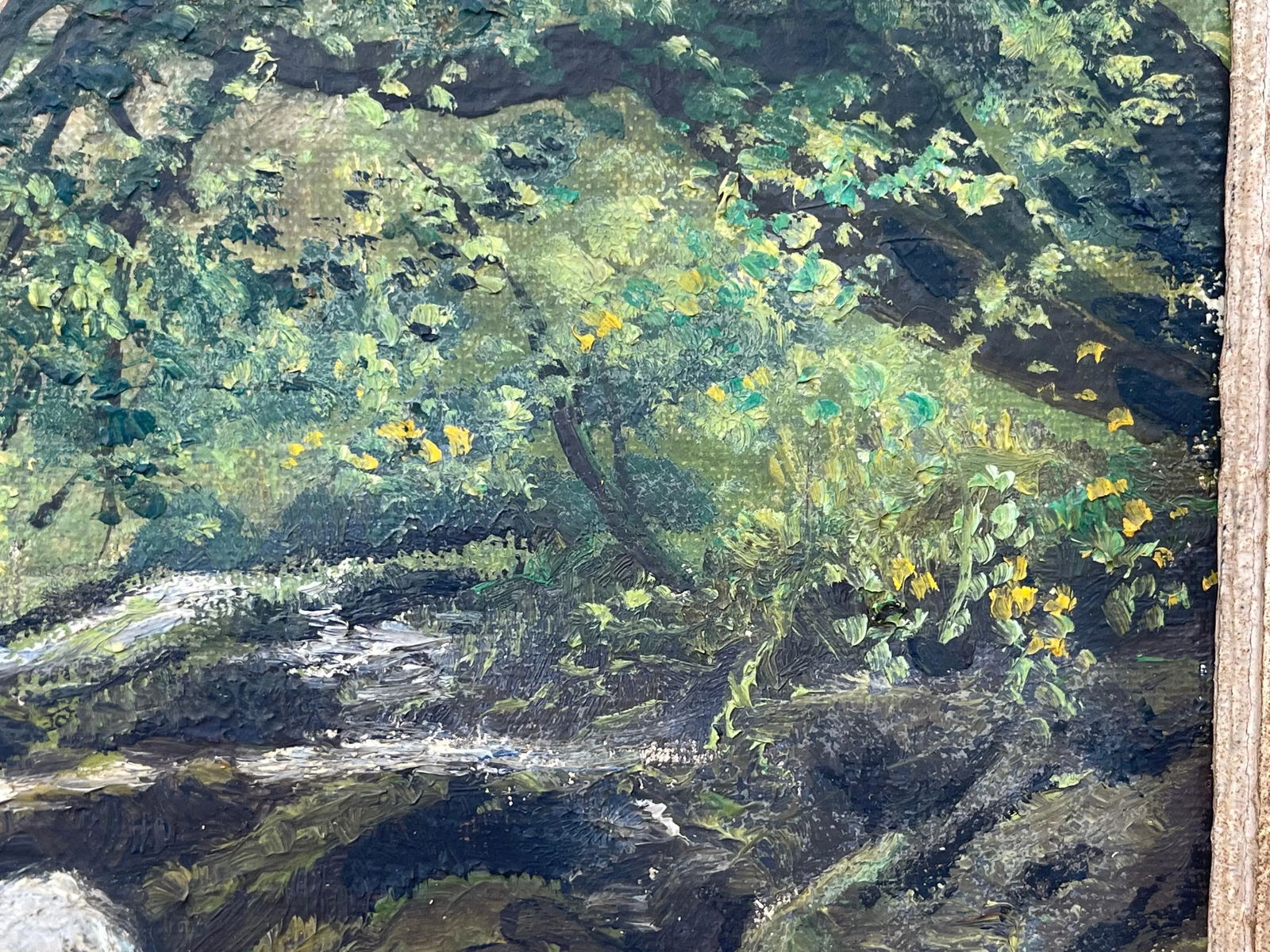 Tobias Everet Spence, River Forest Landscape Oil Painting by 20th Century Post War Irish Artist, 194 - 4