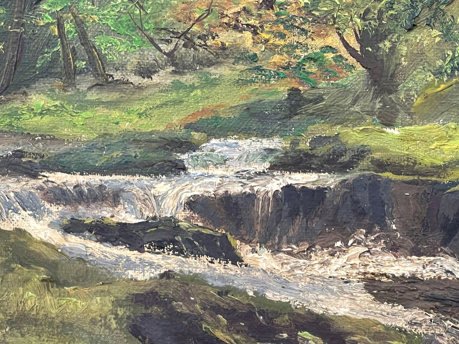 Tobias Everet Spence, River Forest Landscape Oil Painting by 20th Century Post War Irish Artist, 194 - 6