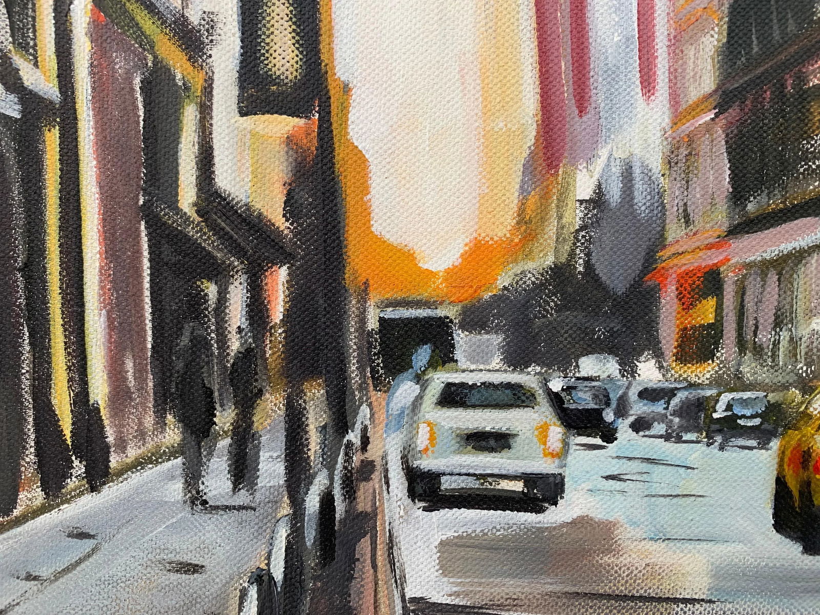New York City Street Scene Painting by Contemporary British Artist - 10