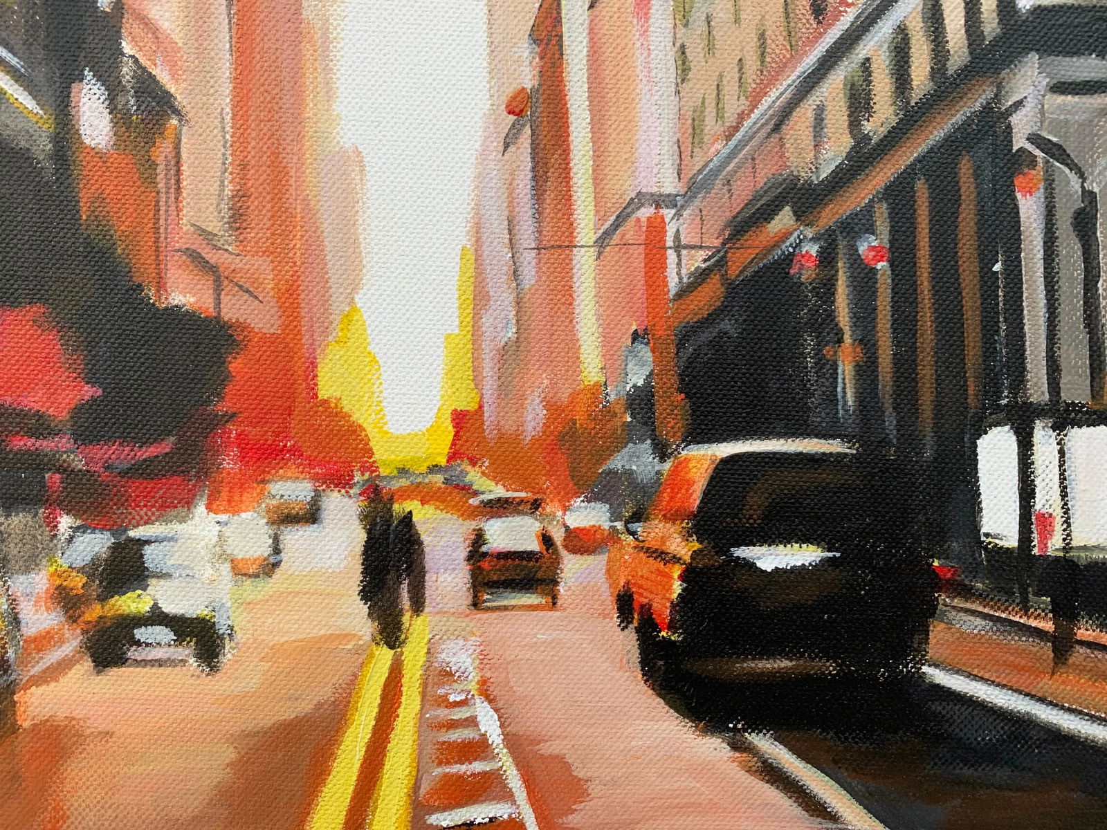 New York City Street Scene Painting by Contemporary British Artist - 9