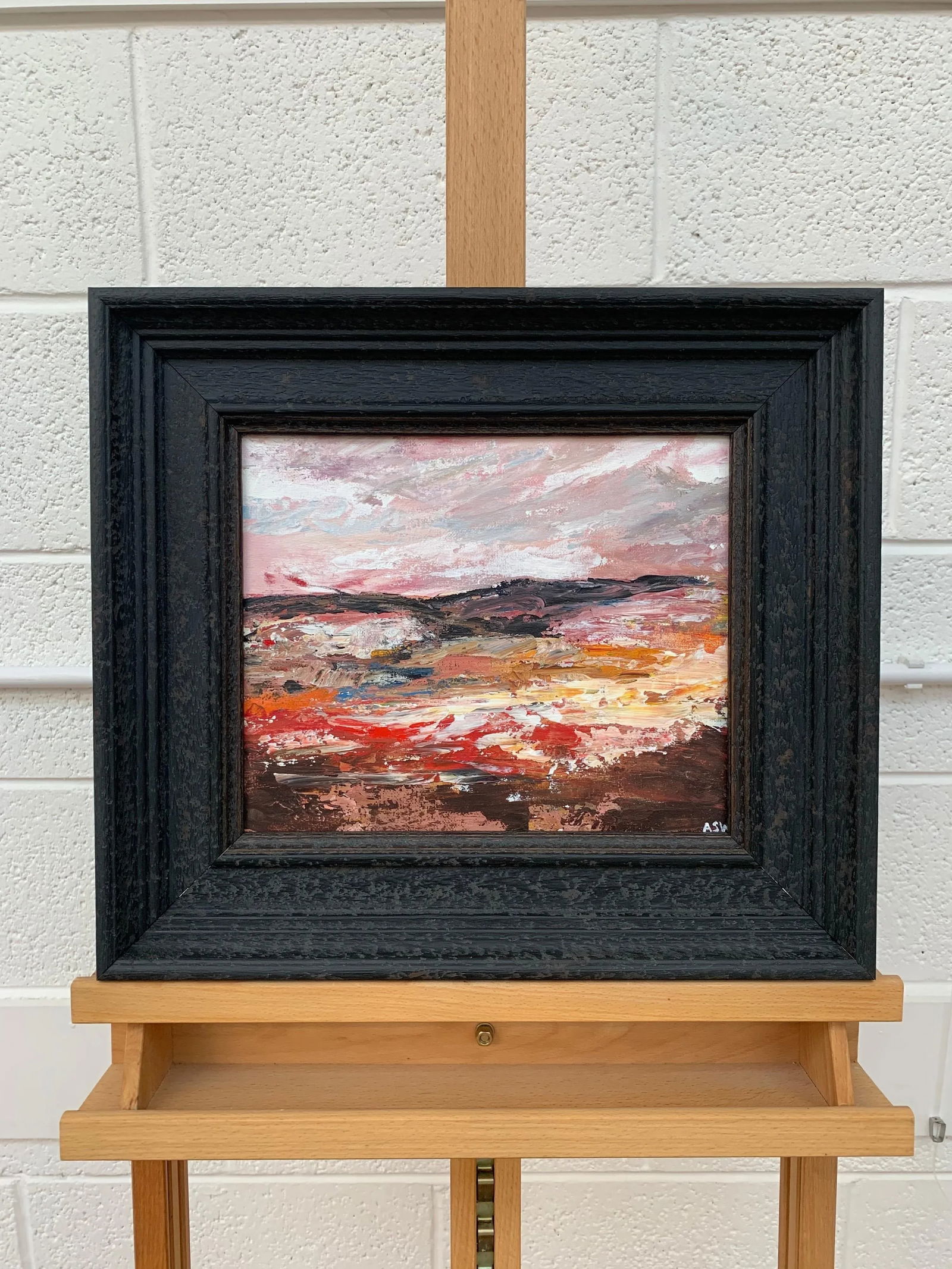 Abstract Landscape Study Using Earthy Brown Colours by Leading English Artist - 8