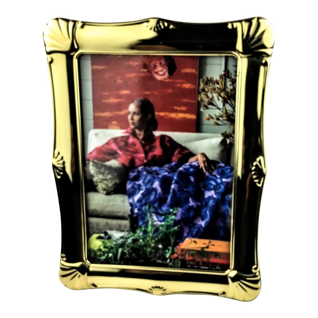 Classic Brass Finish Carved Photo Frame (1 of 8)