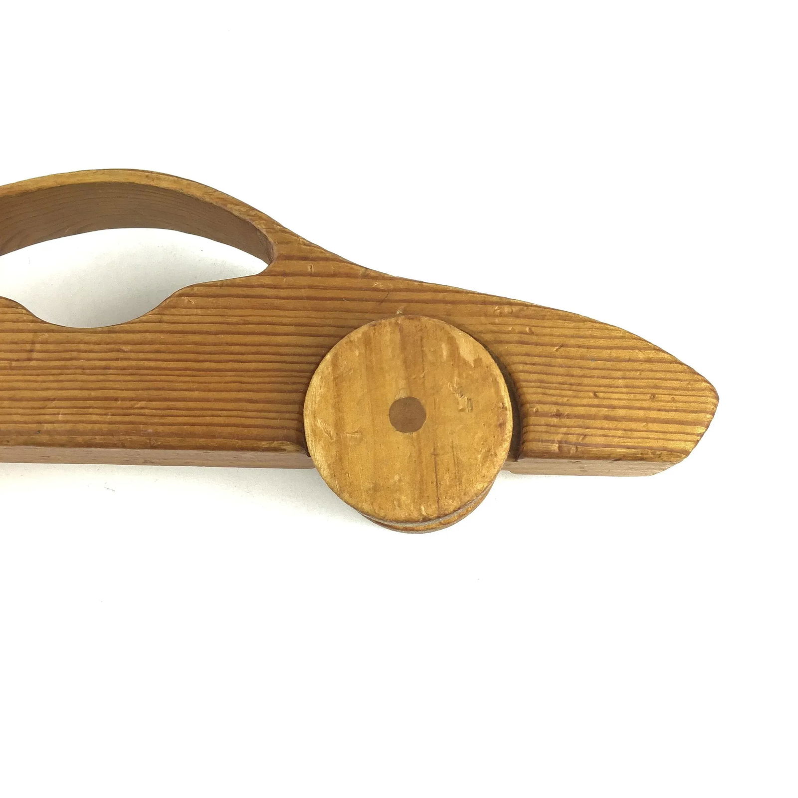 Vintage Wood Toy Push Sports Car - 6