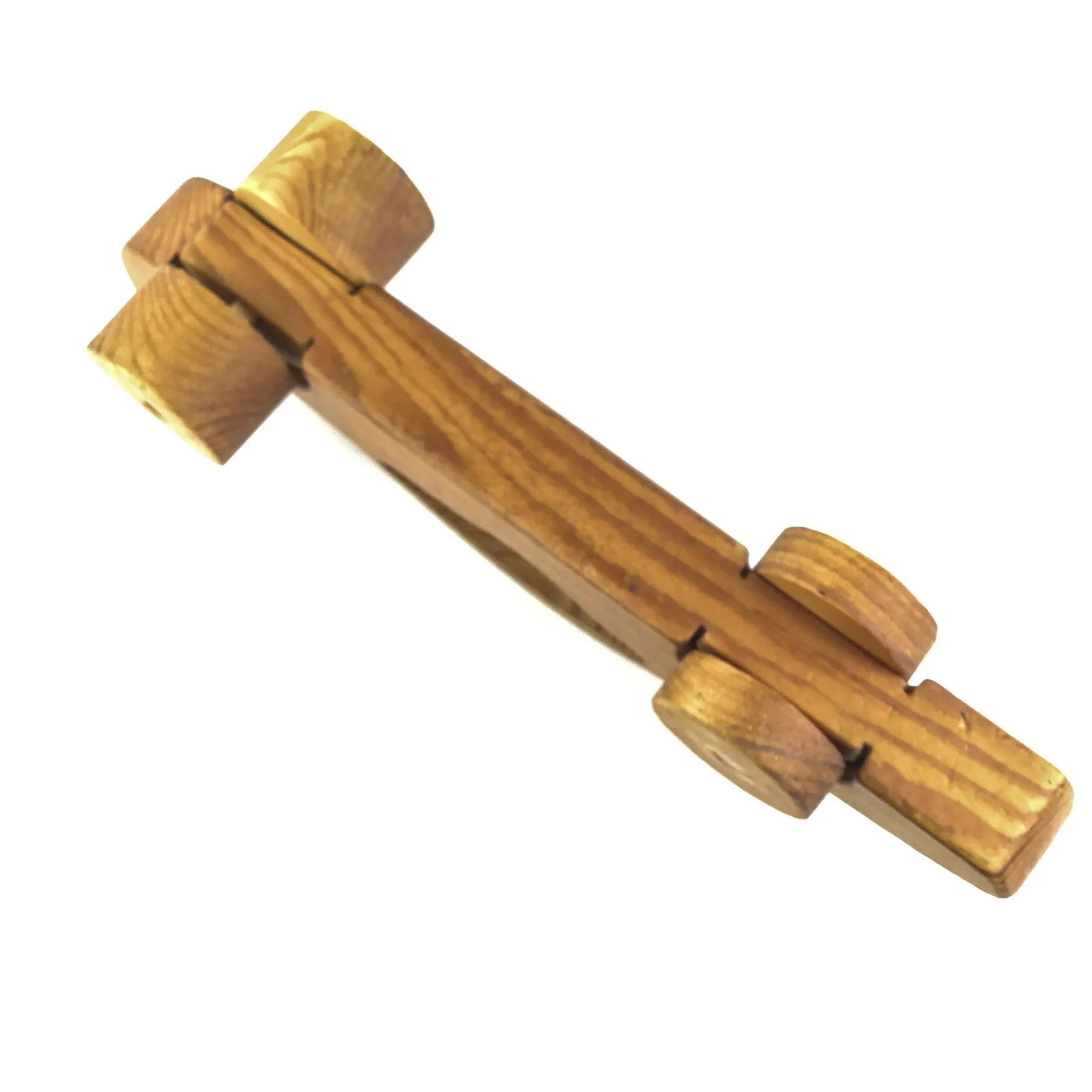 Vintage Wood Toy Push Sports Car - 7