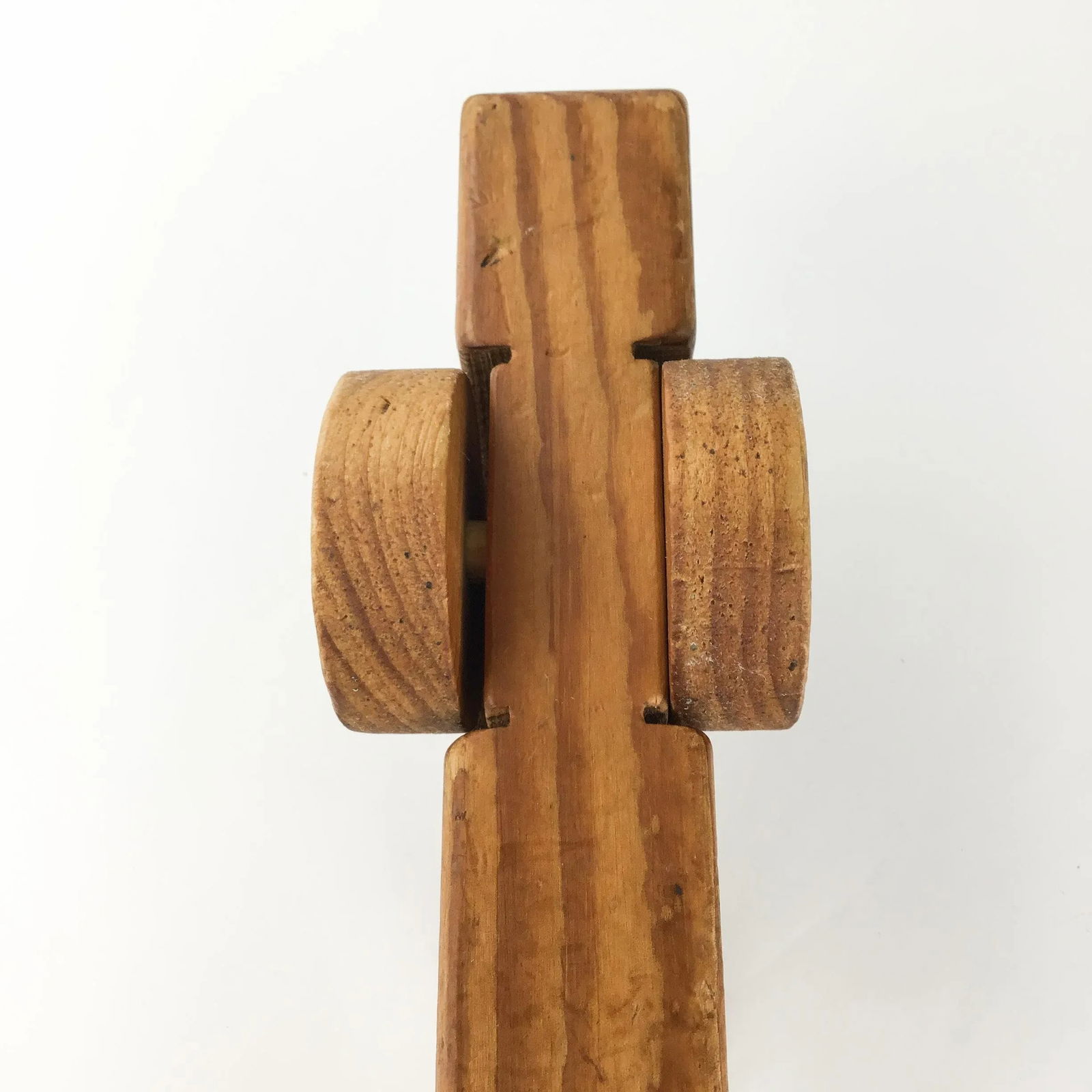 Vintage Wood Toy Push Sports Car - 8