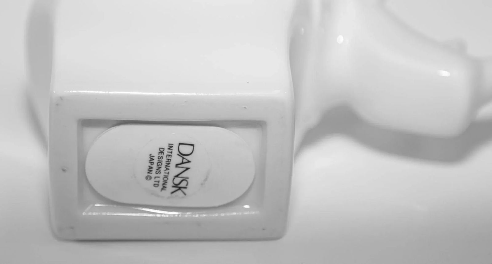 Dansk Modernist White Porcelain Rhinoceros Bank - 6