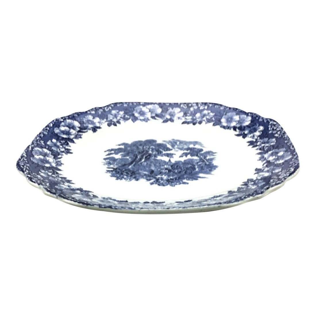 Large Wedgwood Woodland Blue & White Traditional Serving Plate England (1 of 11)