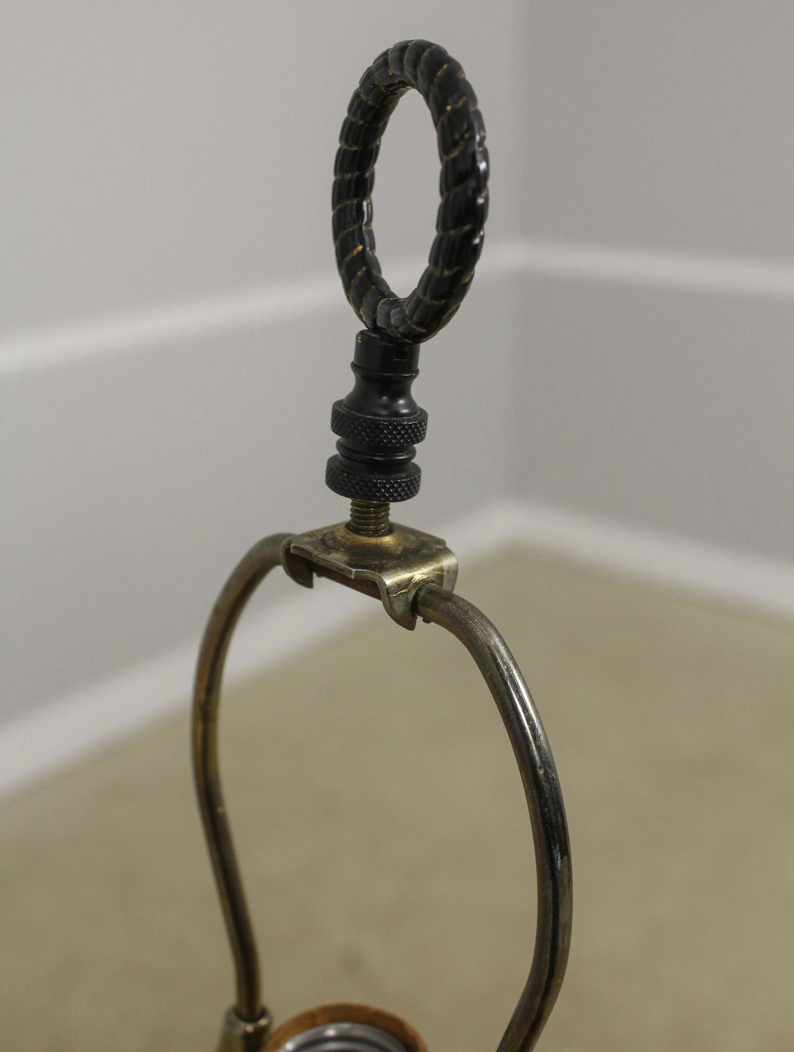 Neoclassical Paint Decorated Column Table Lamp - 2