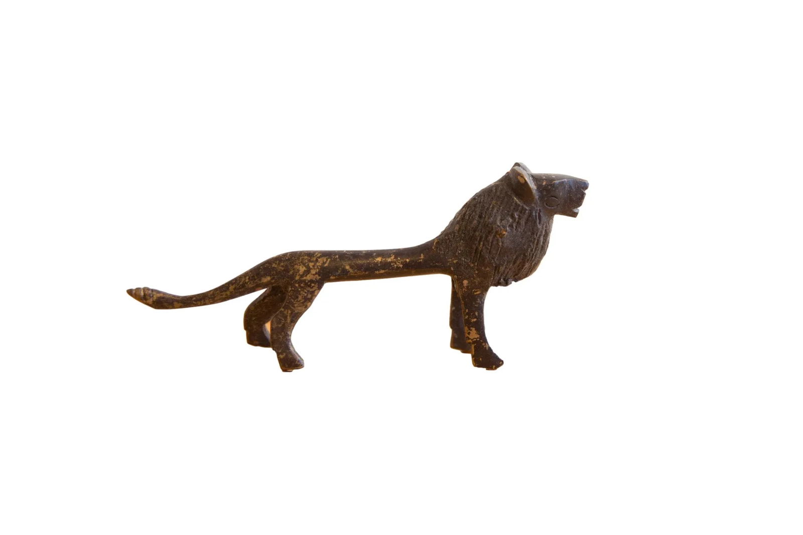 Vintage African Lion With Dark Patina - 5