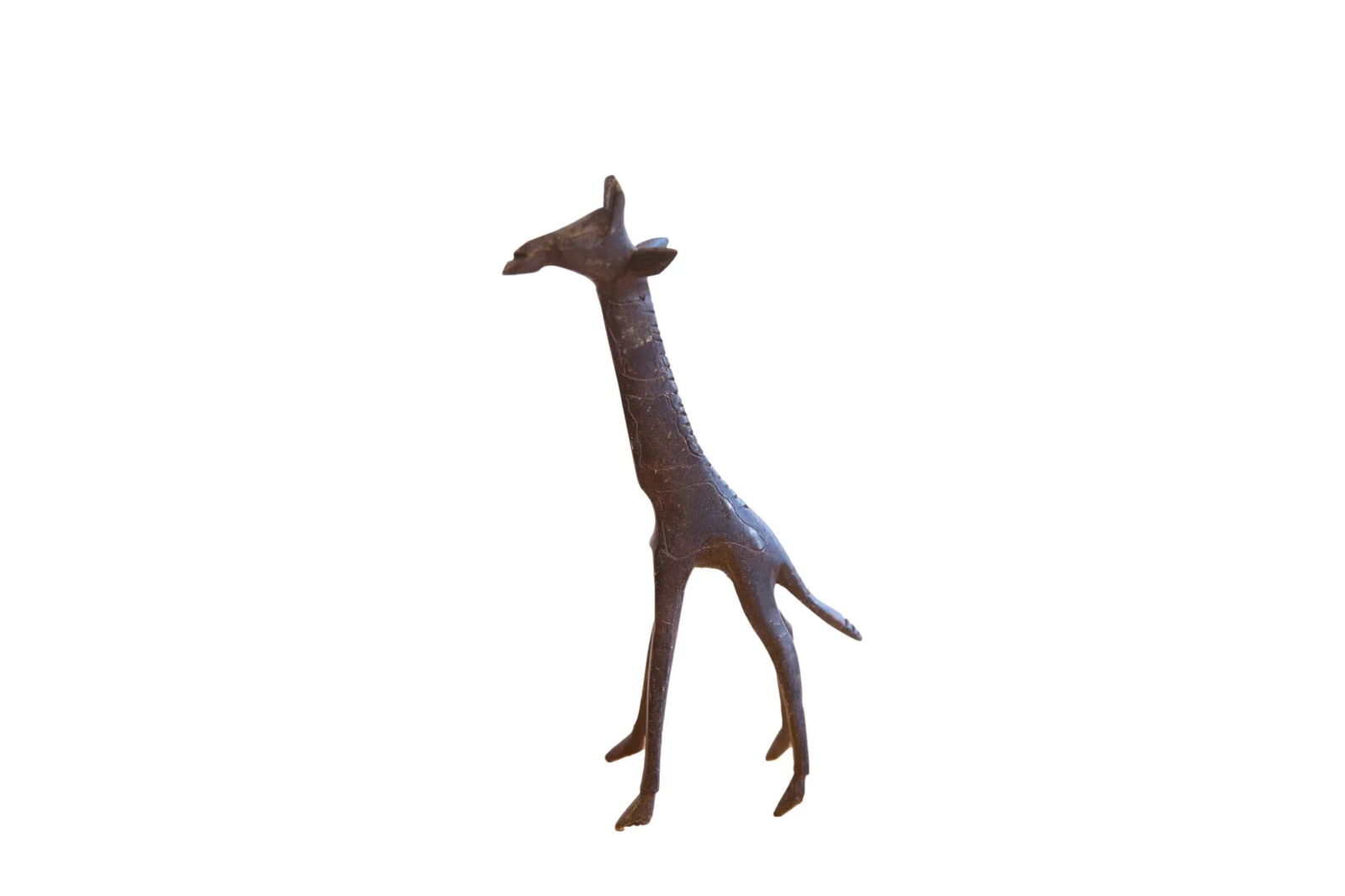 Vintage African Giraffe With Dark Patina - 5