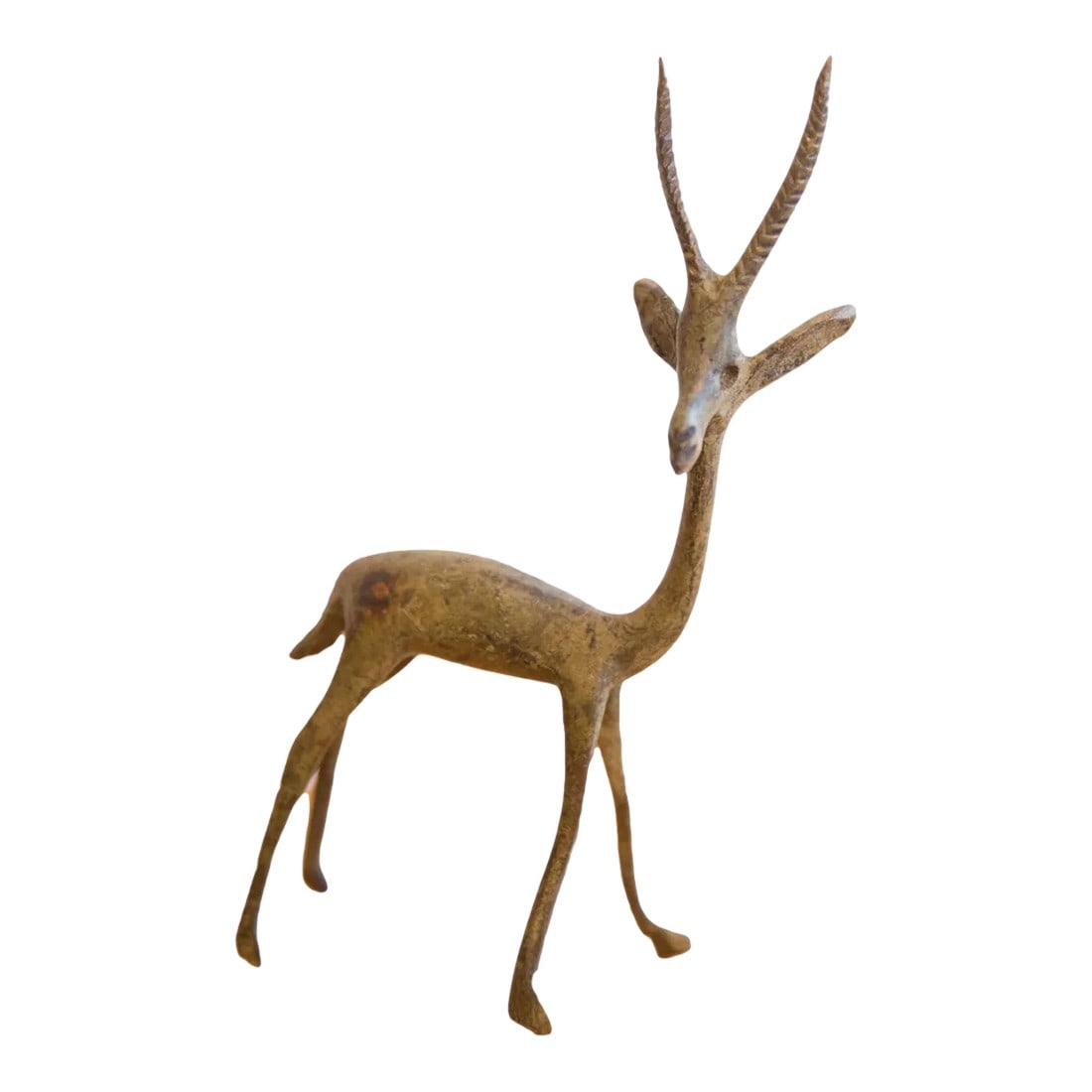 Vintage African Right Facing Oxidized Gazelle (1 of 4)