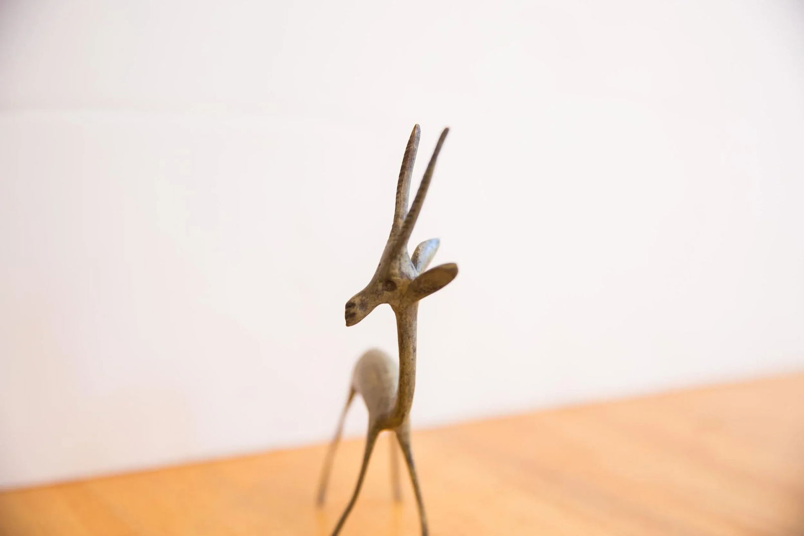 Vintage African Right Facing Oxidized Gazelle - 3