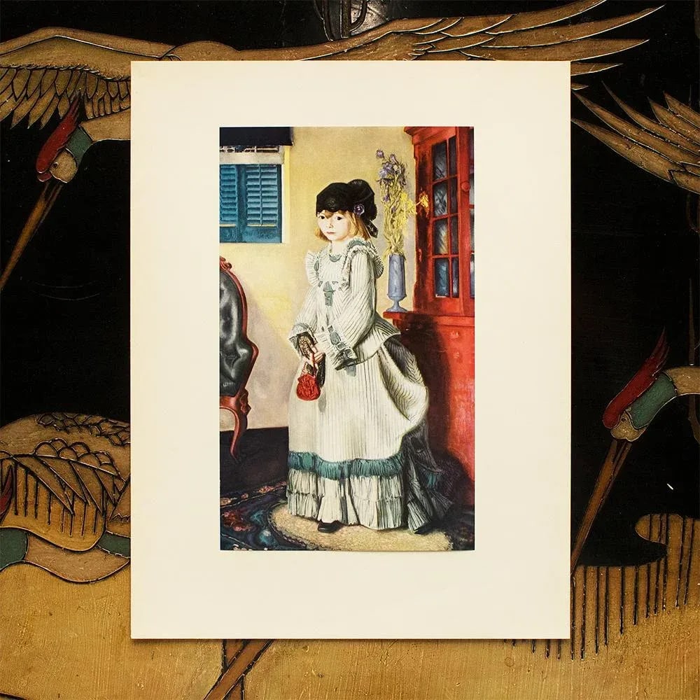 1956 After George Bellows "Lady Jean", Vintage Full-Color Print - 3