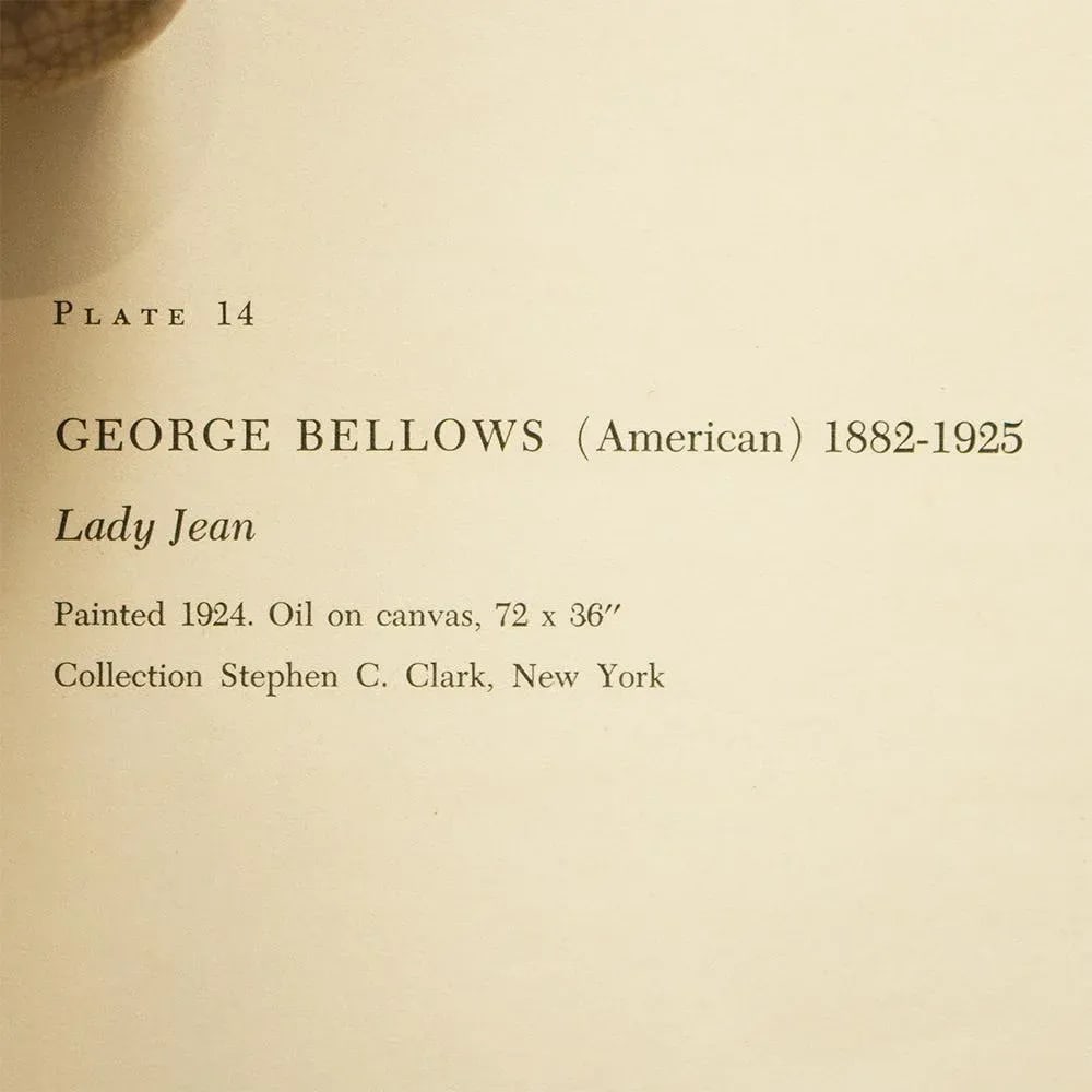 1956 After George Bellows "Lady Jean", Vintage Full-Color Print - 5