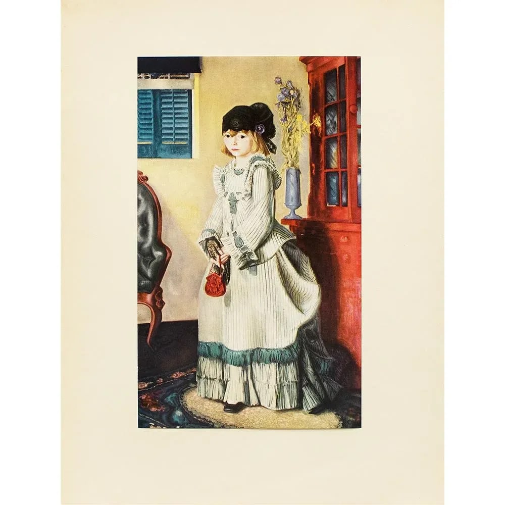 1956 After George Bellows "Lady Jean", Vintage Full-Color Print - 6
