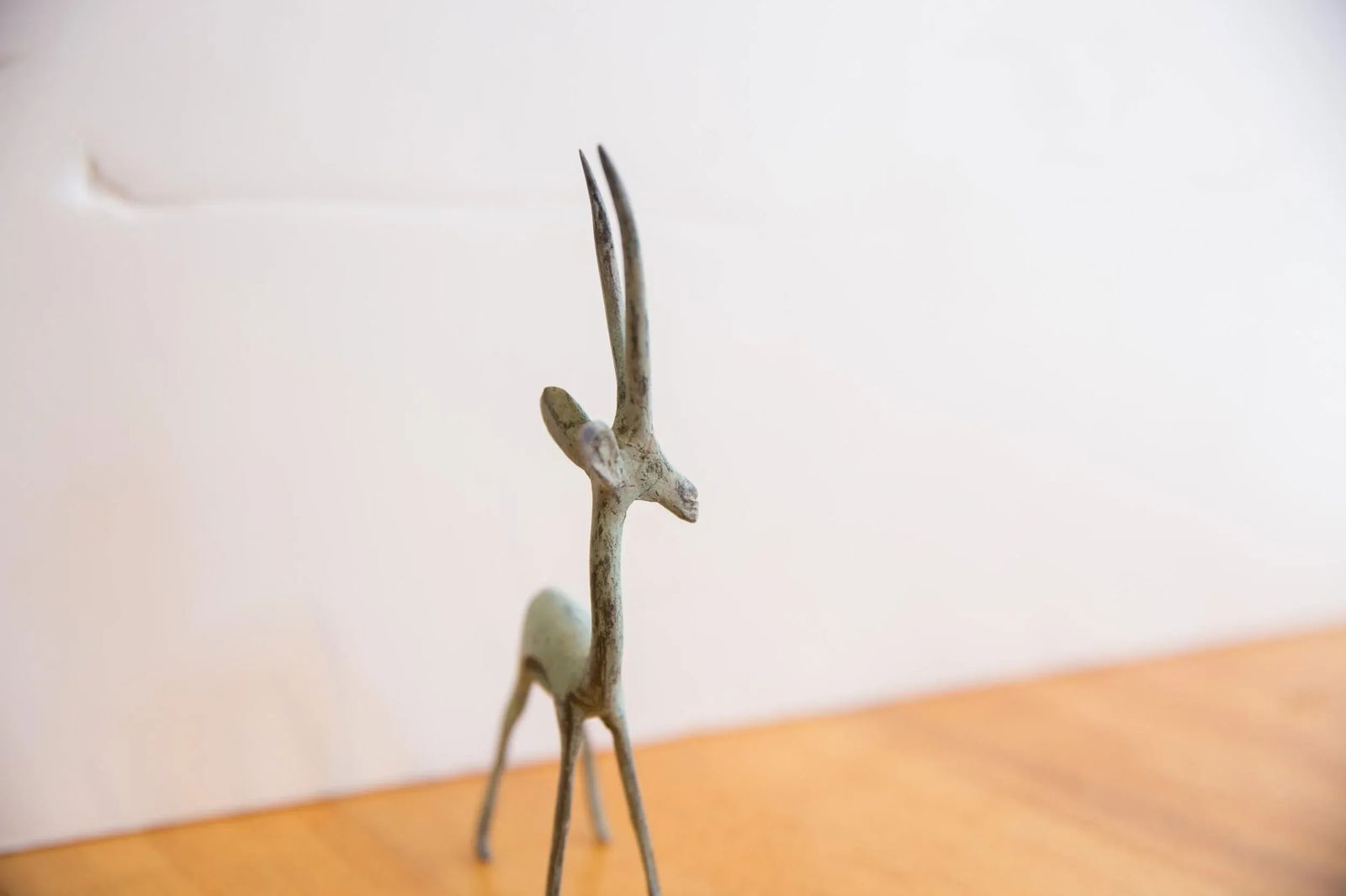 Vintage African Left Facing Brightly Oxidized Gazelle - 2