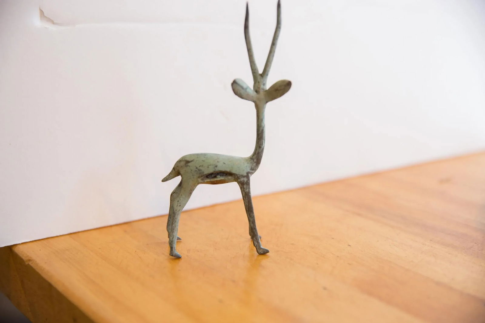 Vintage African Left Facing Brightly Oxidized Gazelle - 3