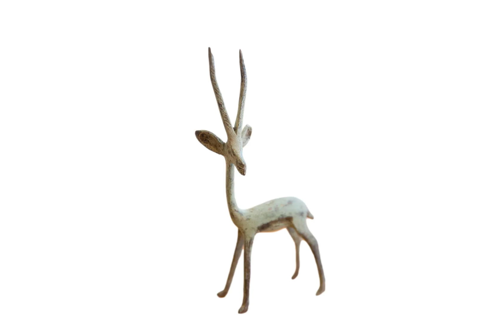 Vintage African Left Facing Brightly Oxidized Gazelle - 5