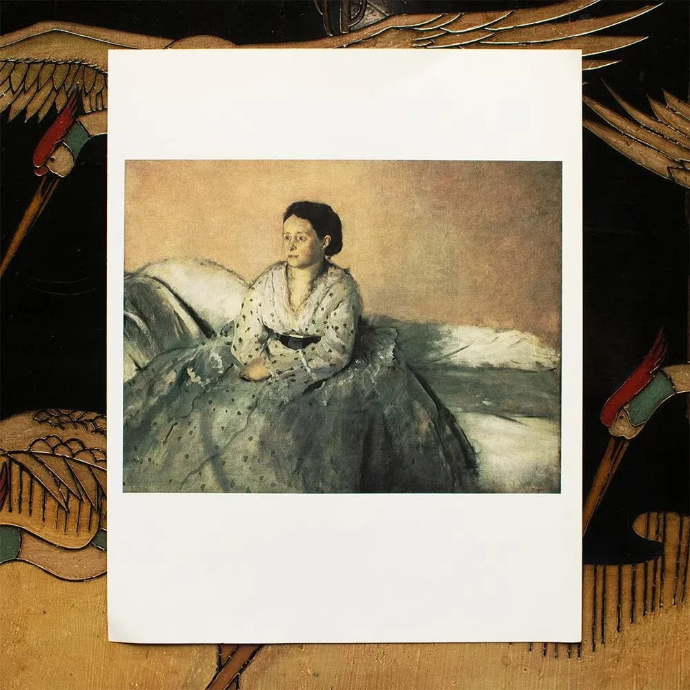 1977 After Edgar Degas "Madame Rene De Gas", Full-Color Print - 3