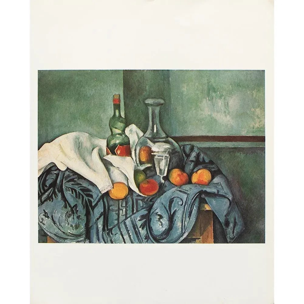 1977 After Paul Cezanne "Still Life With Peppermint Bottle", Large Full-Color Print - 2