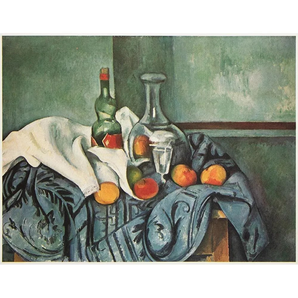 1977 After Paul Cezanne "Still Life With Peppermint Bottle", Large Full-Color Print - 5