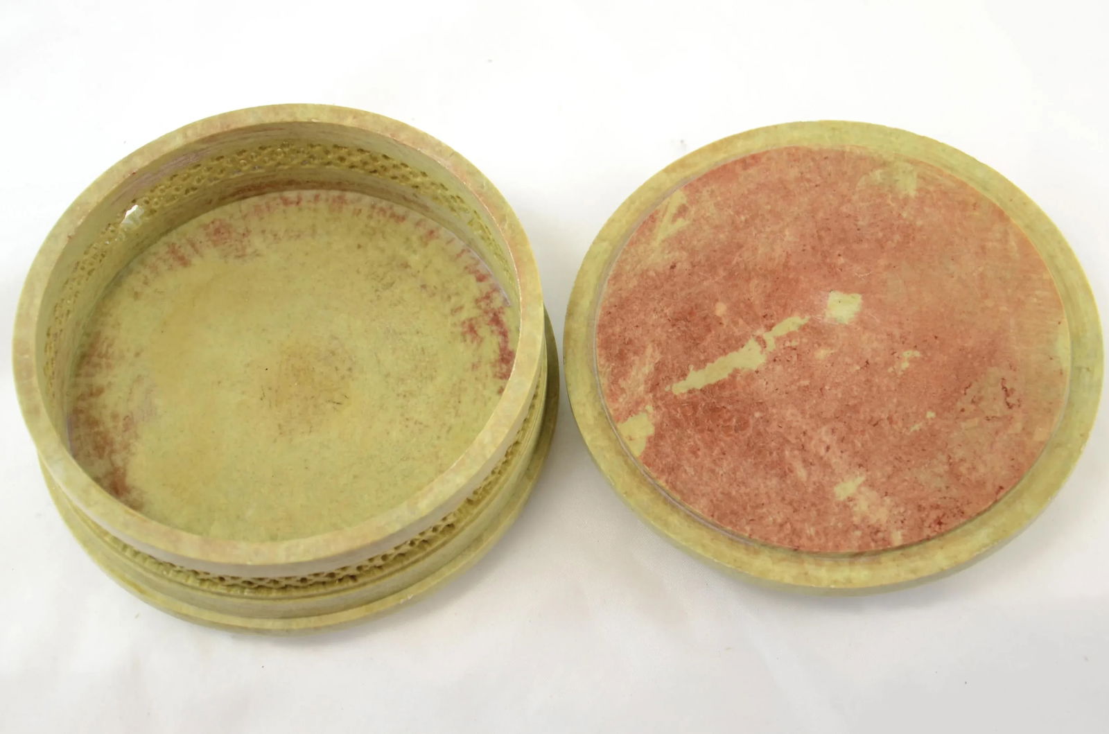 Artisan Carved Soapstone Box - 6