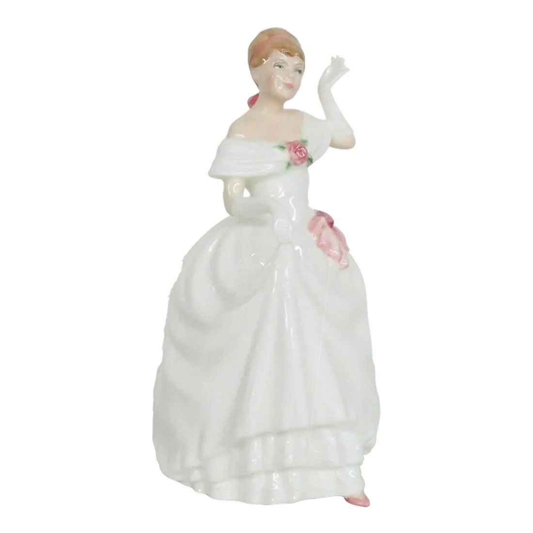 Royal Doulton HN3600 Dawn English Bone China Porcelain Figurine: This gorgeous Figurine is made out of bone china / porcelain. This lovely piece of china is stamped as being made in England by Royal Doulton, the high quality collectibles company; the piece has the