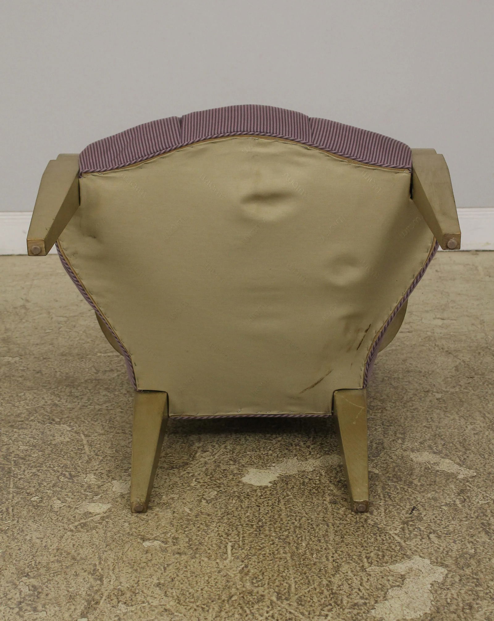 Pair Modern Design Silver Finish Open Armchairs - 12