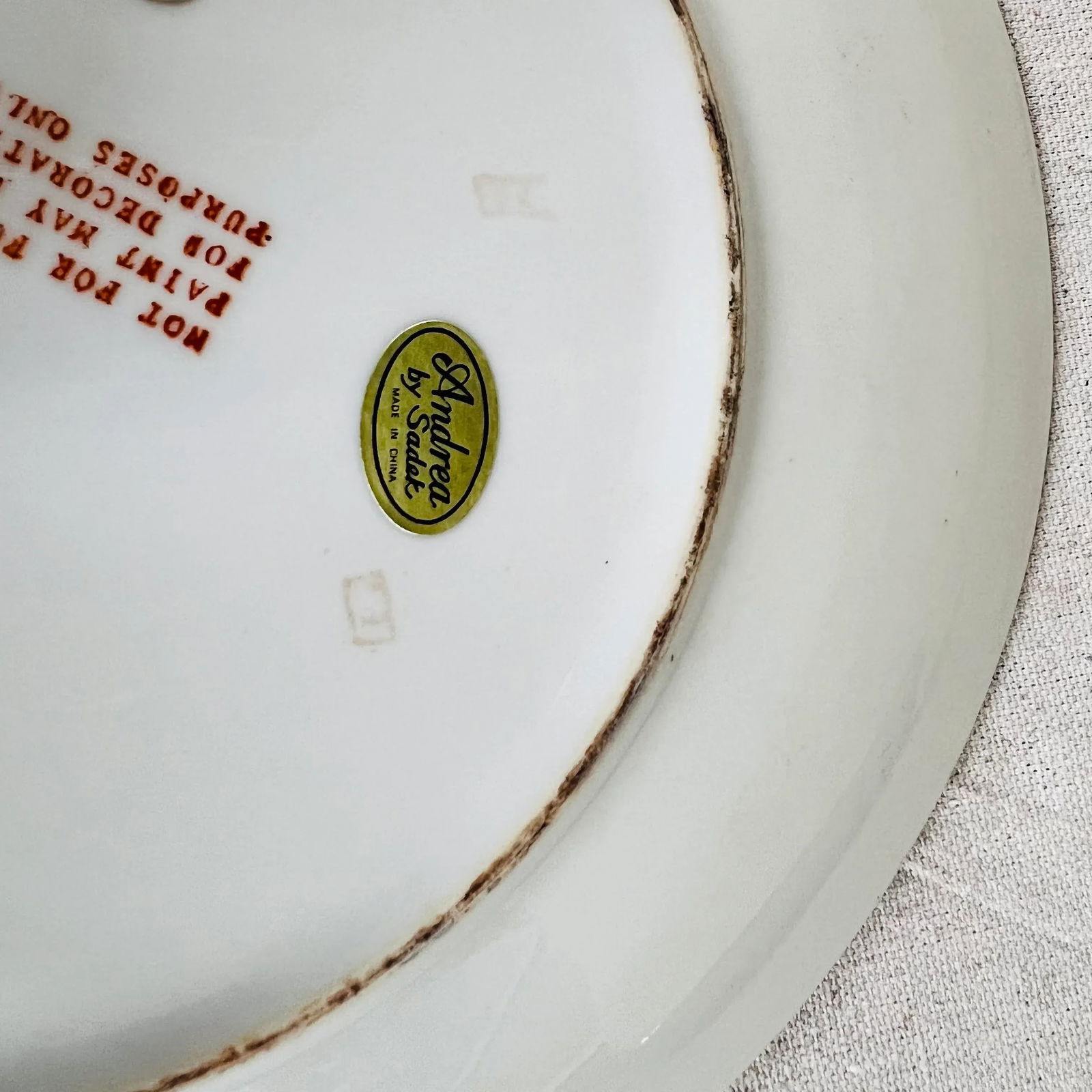 Andrea by Sadek Decorative Plate in Floral Pattern - 3