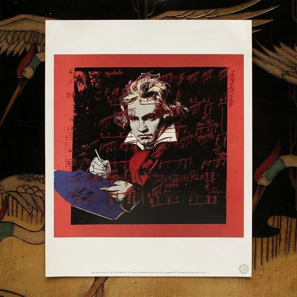 1990 Andy Warhol "Beethoven", Pop Art Lithograph - 3